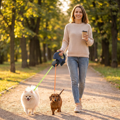 Tangle-Free Double Dog Leash